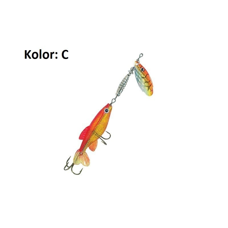 Błystka obrotowa Jaxon HR Rotus Minnow 13g C Błystka obrotowa Jaxon HR Rotus Minnow 13g C