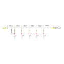 Zestaw Sabiki Nordic Mackerel Chartreuse / Crystal Flash KINETIC Zestaw Sabiki Nordic Mackerel Chartreuse / Crystal Flash KINETIC