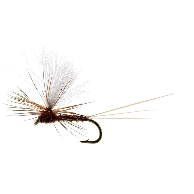 Sztuczna sucha mucha Vespertina Dun Biot TMC100 brązowy Unique Flies Sztuczna sucha mucha Vespertina Dun Biot TMC100 brązowy Unique Flies