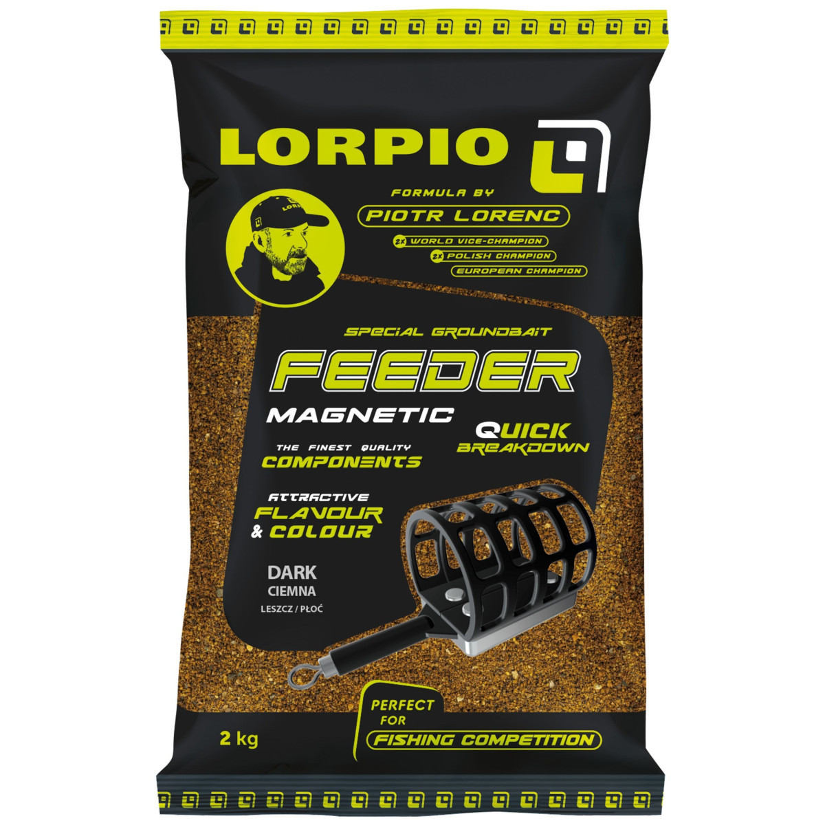 Zanęta-Lorpio-Feeder-Magnetic-Dark-2kg Zanęta-Lorpio-Feeder-Magnetic-Dark-2kg