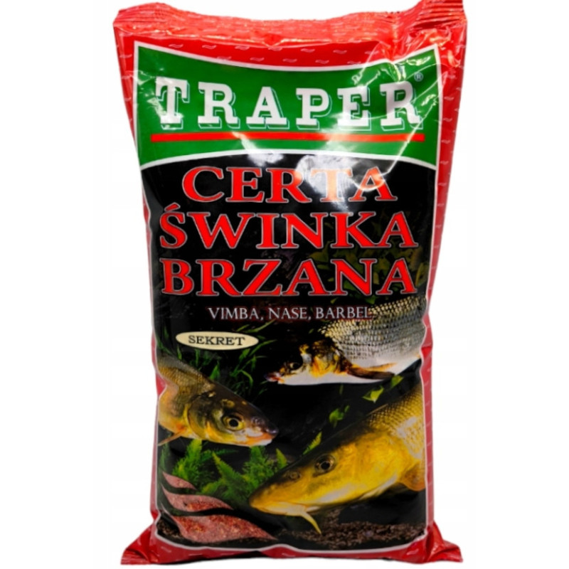Zanęta Traper Sekret 1kg - Certa,Świnka,Brzana Zanęta Traper Sekret 1kg - Certa,Świnka,Brzana
