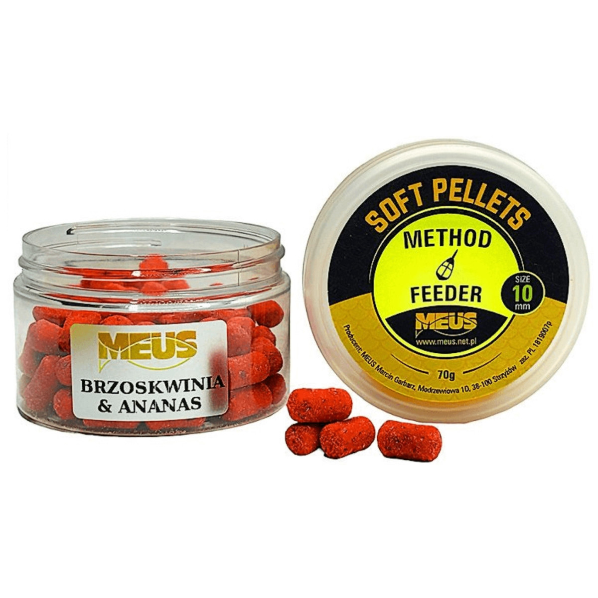 Pellet Meus Soft 70g - 10mm brzoskwinia & ananas