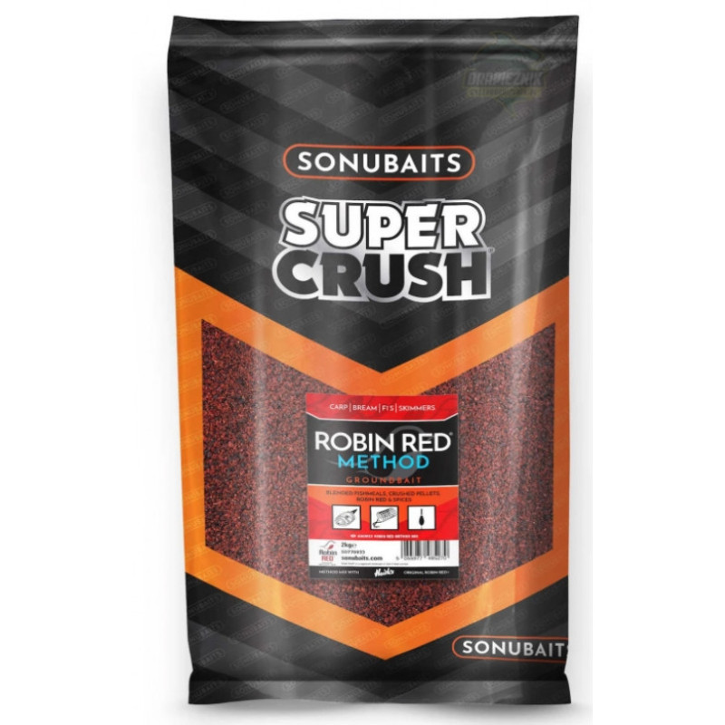 Zanęta Sonubaits Supercrush 2kg - Robin Red Method Mix Zanęta Sonubaits Supercrush 2kg - Robin Red Method Mix