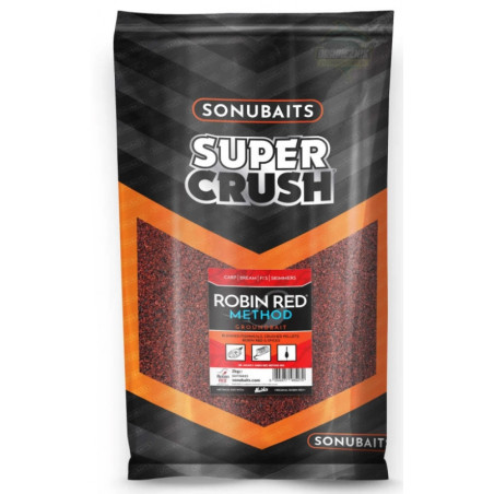 Zanęta Sonubaits Supercrush 2kg - Robin Red Method Mix