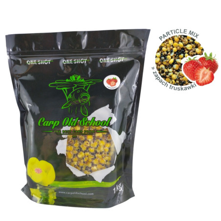 Ziarna Carp Old School 1kg - mix ziaren Truskawka Ziarna Carp Old School 1kg - mix ziaren Truskawka