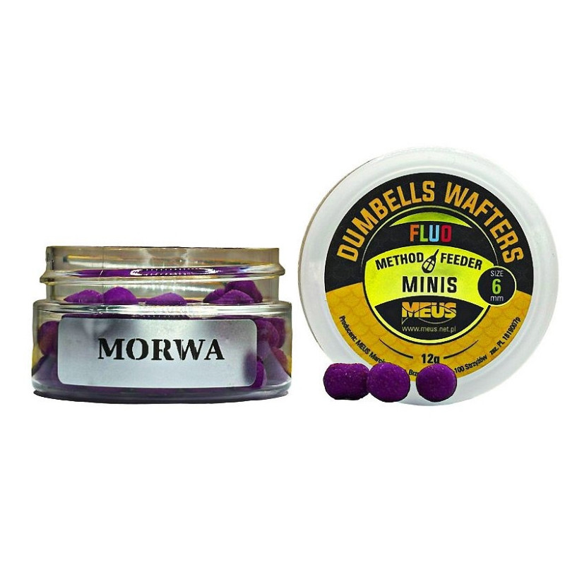 Kulki hakowe Meus hDumbells Fluo Wafters MINIS 12g, 6mm - morwa Kulki hakowe Meus hDumbells Fluo Wafters MINIS 12g, 6mm - morwa