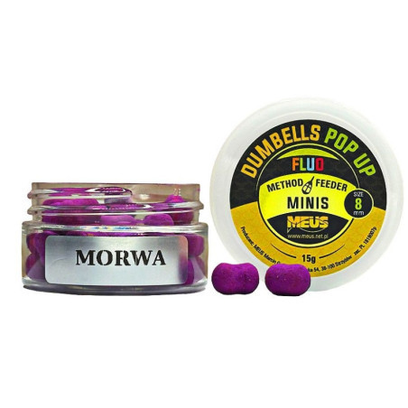 Kulki Meus Dumbells Fluo Pop Up MINIS 15g - 8mm morwa Kulki Meus Dumbells Fluo Pop Up MINIS 15g - 8mm morwa