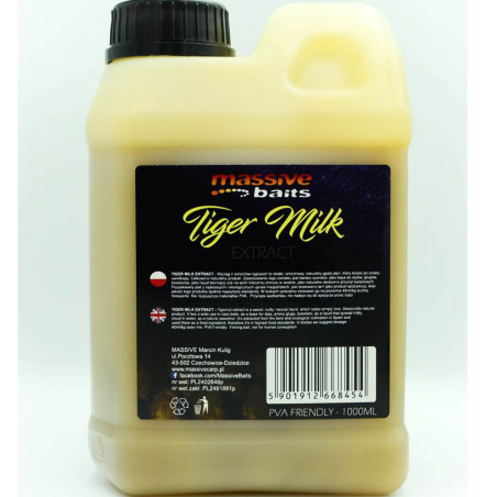 Dodatek Liquids Massive Baits 1000ml - Tiger Milk Dodatek Liquids Massive Baits 1000ml - Tiger Milk