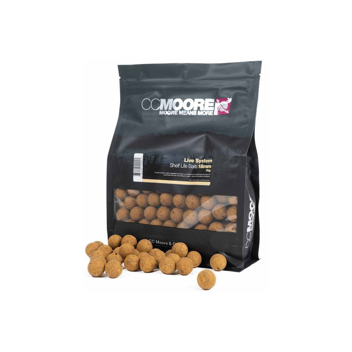 Kulki CC Moore ShelfLife Boilies 1kg - 18mm Live System Kulki CC Moore ShelfLife Boilies 1kg - 18mm Live System