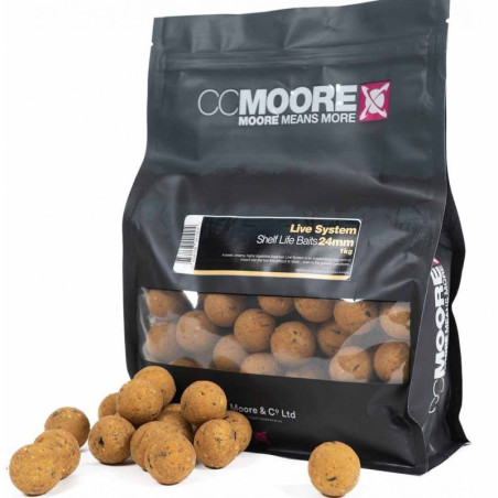 Kulki CC Moore Live System ShelfLife Boilies 1kg - 24mm Live System Kulki CC Moore Live System ShelfLife Boilies 1kg - 24mm Live System