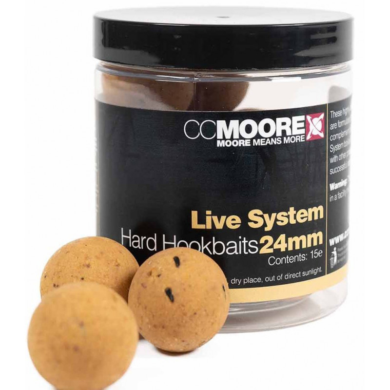 Kulki proteinowe CC Moore Hard Hookbaits 24mm - Live System Kulki proteinowe CC Moore Hard Hookbaits 24mm - Live System