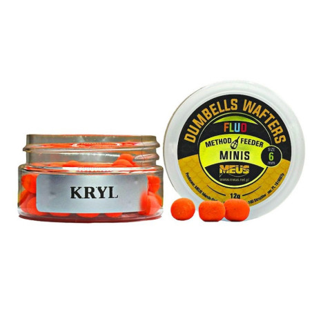 Kulki hakowe Meus Dumbells Fluo Wafters MINIS 12g - 6mm Kryl