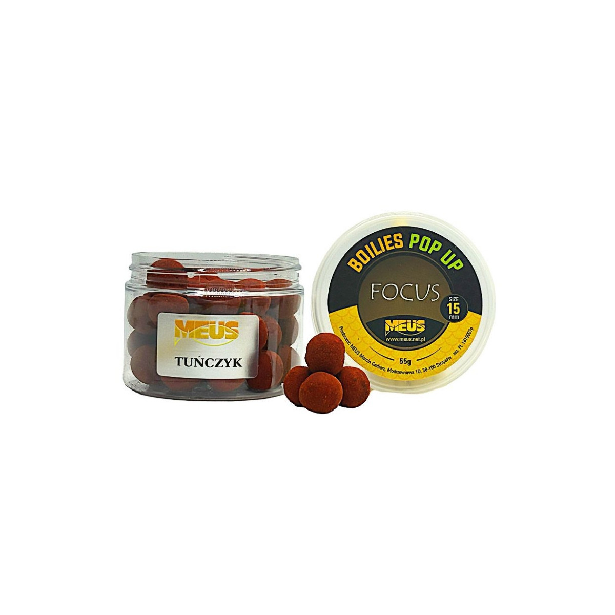 Kulki Meus Pop Up Focus 55g - 15mm tuńczyk
