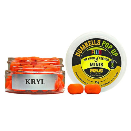 Kulki Meus Dumbells Fluo Pop Up MINIS 15g - 8mm kryl Kulki Meus Dumbells Fluo Pop Up MINIS 15g - 8mm kryl