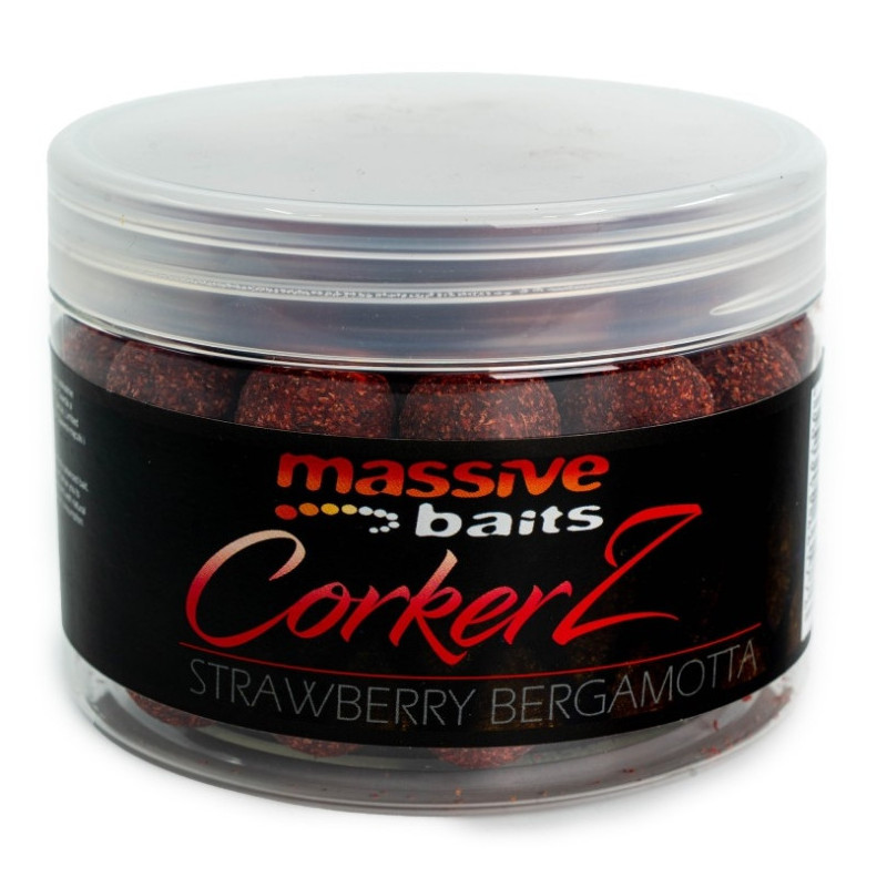 Przynęta hakowa Massive Baits CoorkerZ 300ml - 18mm Strawberry Bergamota