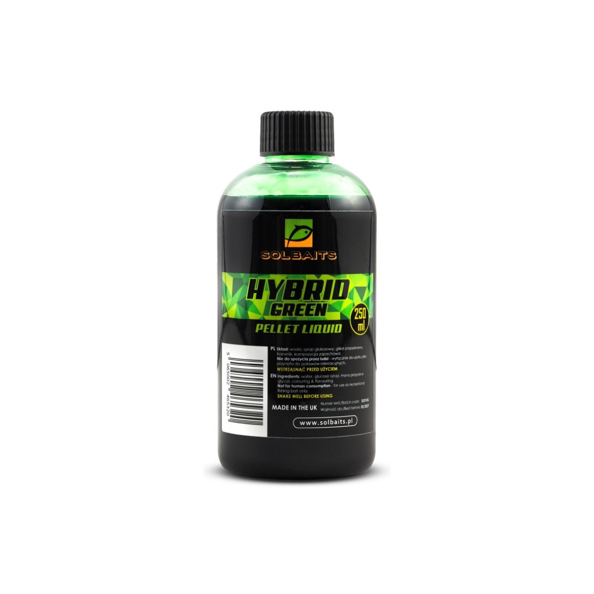 Liquid Solbaits 250ml - Hybrid Green Liquid Solbaits 250ml - Hybrid Green