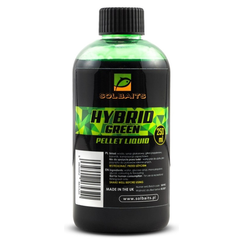 Liquid Solbaits 250ml - Hybrid Green Liquid Solbaits 250ml - Hybrid Green