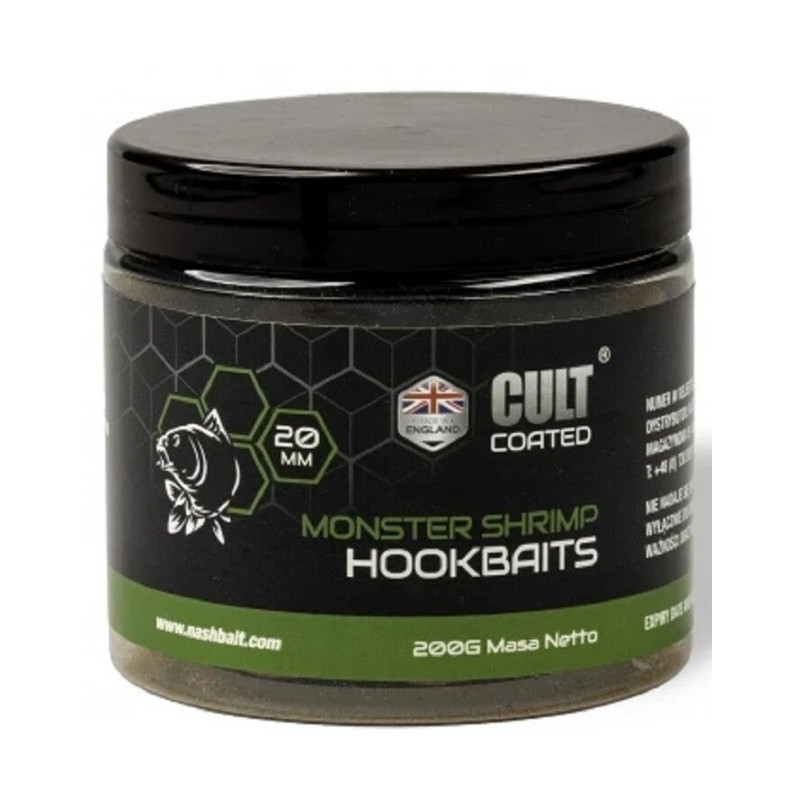 Przynęt Nash Cult Coated Hookbait 20mm - Monster Shrimp Przynęt Nash Cult Coated Hookbait 20mm - Monster Shrimp