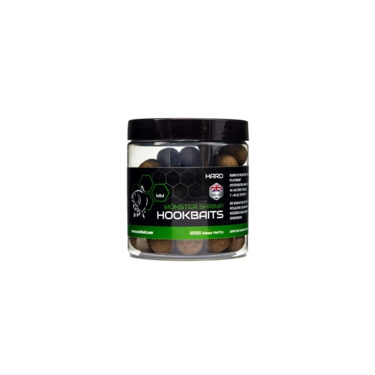 Przynęta NASH Hard Hookbaits 125g - 15mm Monster Shrimp