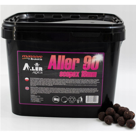 Kulki proteinowe Massive Baits Aller 90 Natural 5kg - 18mm Scopex Kulki proteinowe Massive Baits Aller 90 Natural 5kg - 18mm Scopex