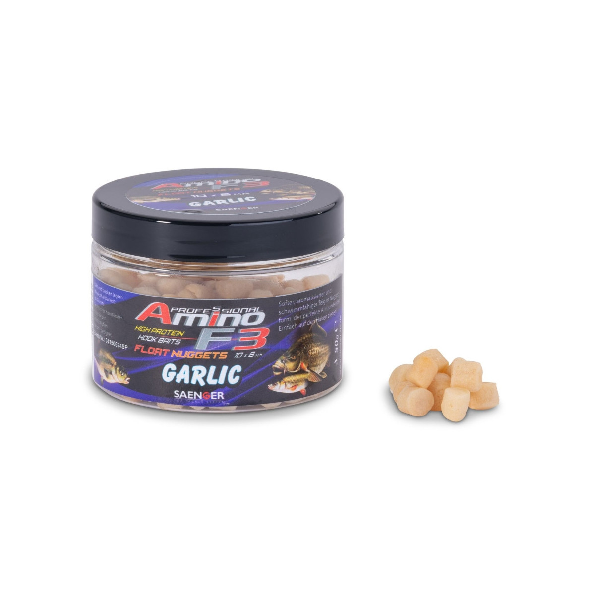 Przynęta Saenger Amino F3 Midi Float Nuggets 50g - garlic Przynęta Saenger Amino F3 Midi Float Nuggets 50g - garlic