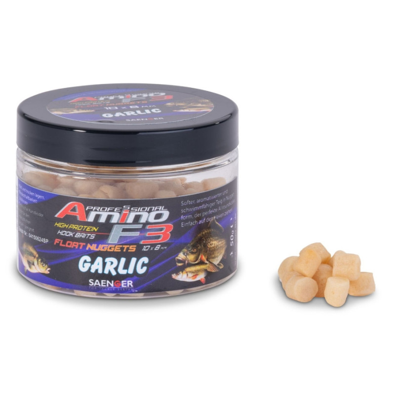 Przynęta Saenger Amino F3 Midi Float Nuggets 50g - garlic Przynęta Saenger Amino F3 Midi Float Nuggets 50g - garlic