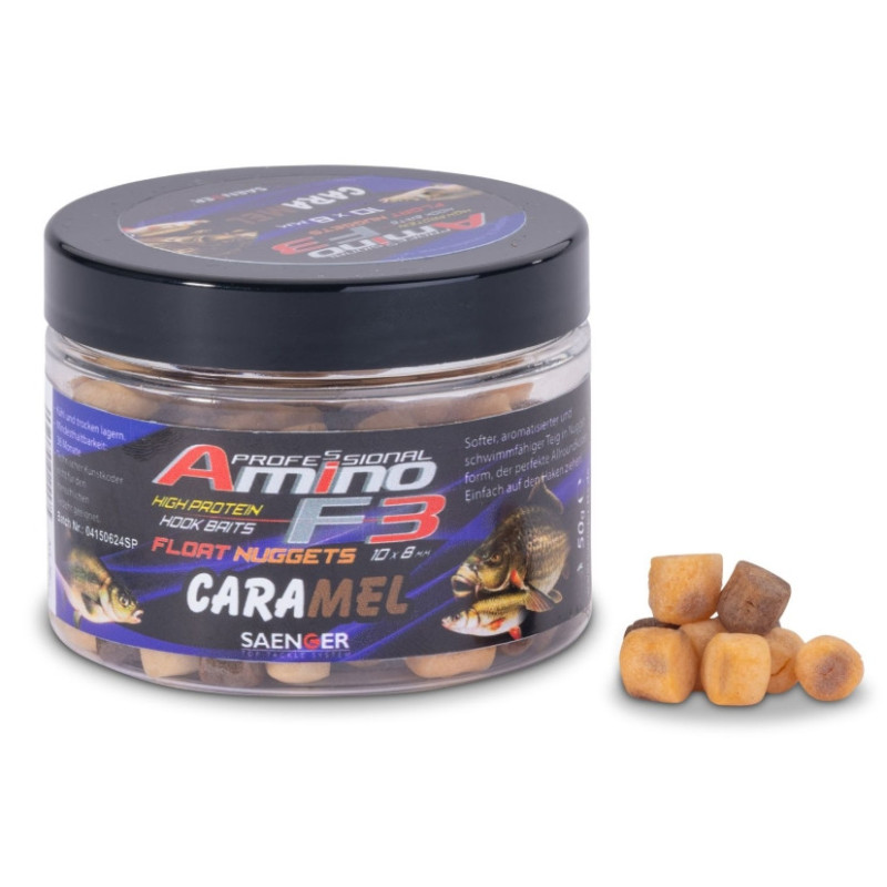 Przynęta Saenger Amino F3 Midi Float Nuggets 50g - caramel Przynęta Saenger Amino F3 Midi Float Nuggets 50g - caramel