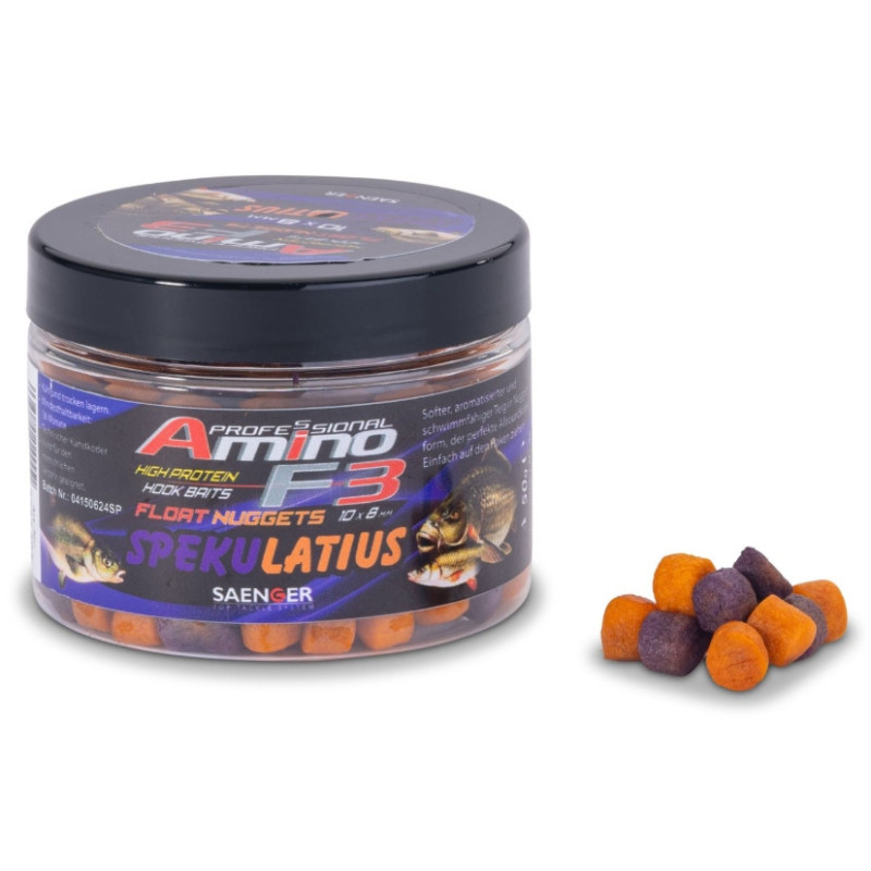 Przynęta Saenger Amino F3 Midi Float Nuggets 50g - spekulatius Przynęta Saenger Amino F3 Midi Float Nuggets 50g - spekulatius