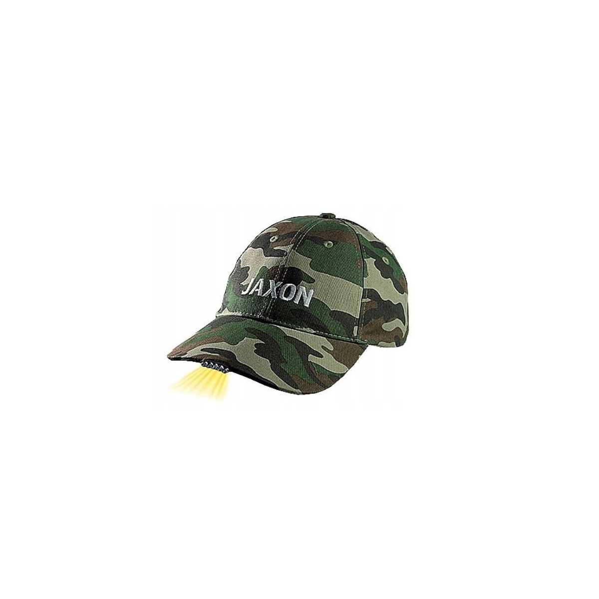 Czapka Jaxon z latarką w daszku UJ-CZX01F - ciemny moro Czapka Jaxon z latarką w daszku UJ-CZX01F - ciemny moro