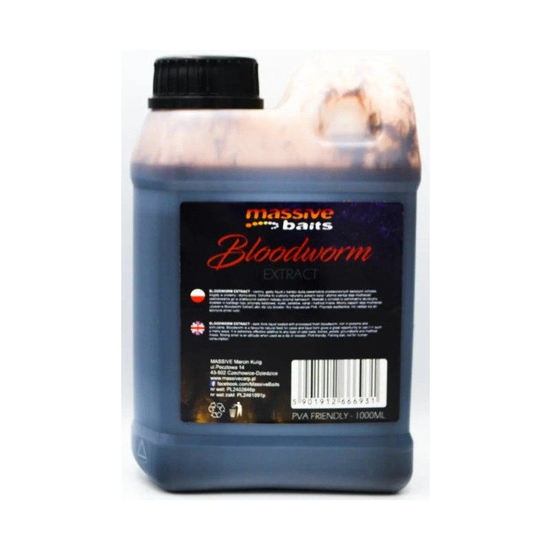 Liquid Massive Baits 1000ml - Bloodworm Extract Liquid Massive Baits 1000ml - Bloodworm Extract