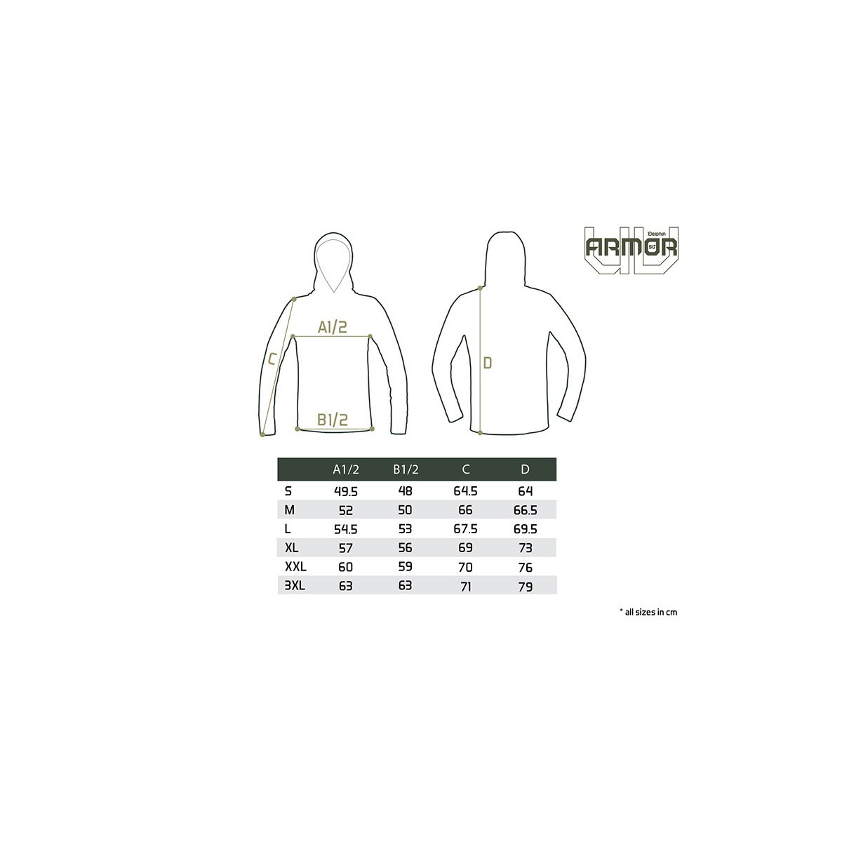 Bluza z kapturem Delphin UV ARMOR 50+ roz.M Bluza z kapturem Delphin UV ARMOR 50+ roz.M