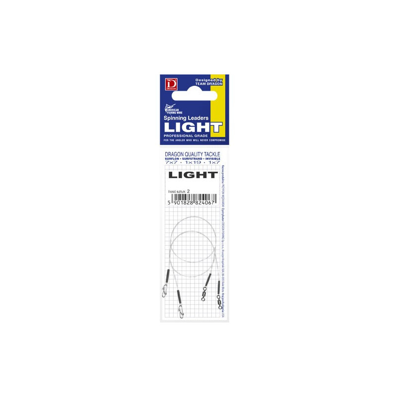 Przypon Dragon Invisible Fluorocarbon 8kg LIGHT 15cm Przypon Dragon Invisible Fluorocarbon 8kg LIGHT 15cm