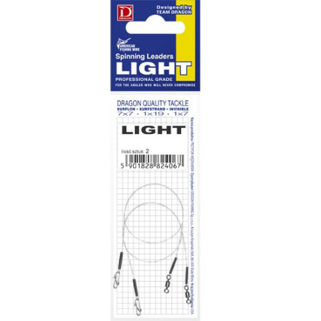 Przypon Dragon Invisible Fluorocarbon 8kg LIGHT 15cm