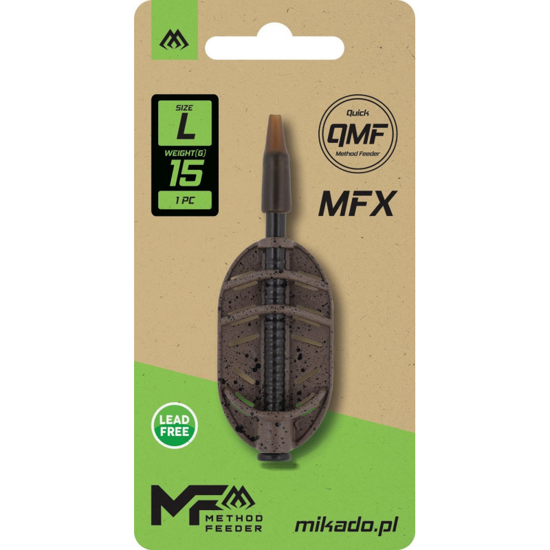 Koszyczek Mikado METHOD FEEDER MFX Q.M.F. roz.L - 40g Koszyczek Mikado METHOD FEEDER MFX Q.M.F. roz.L - 40g