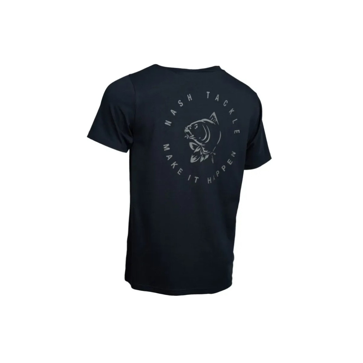 Koszulka Nash Make It Happen Carp Logo T Shirt Black roz.L