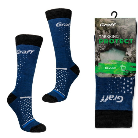 Skarpety Graff z wełny Merino Trekking Protect 060 roz.43-46 Skarpety Graff z wełny Merino Trekking Protect 060 roz.43-46