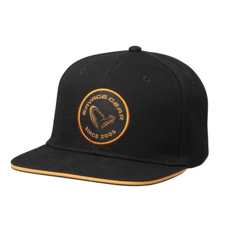 Czapka Savage Gear Badge Flatbill Cap Black Orange Czapka Savage Gear Badge Flatbill Cap Black Orange