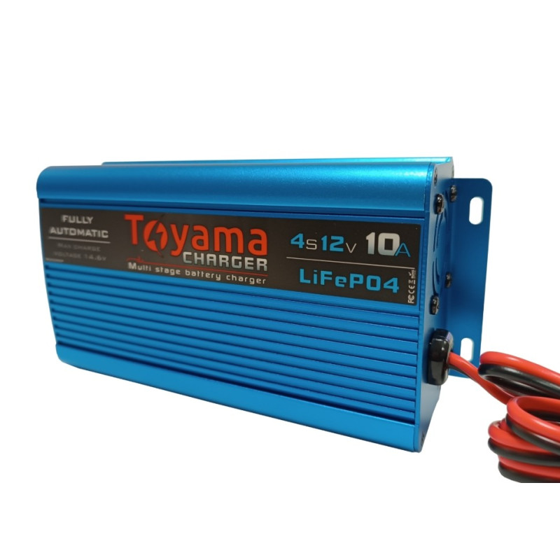 Ładowarka Toyama do akumulatorów litowych LiFePO4 10A 12V 4S 14,6V Ładowarka Toyama do akumulatorów litowych LiFePO4 10A 12V 4S 14,6V