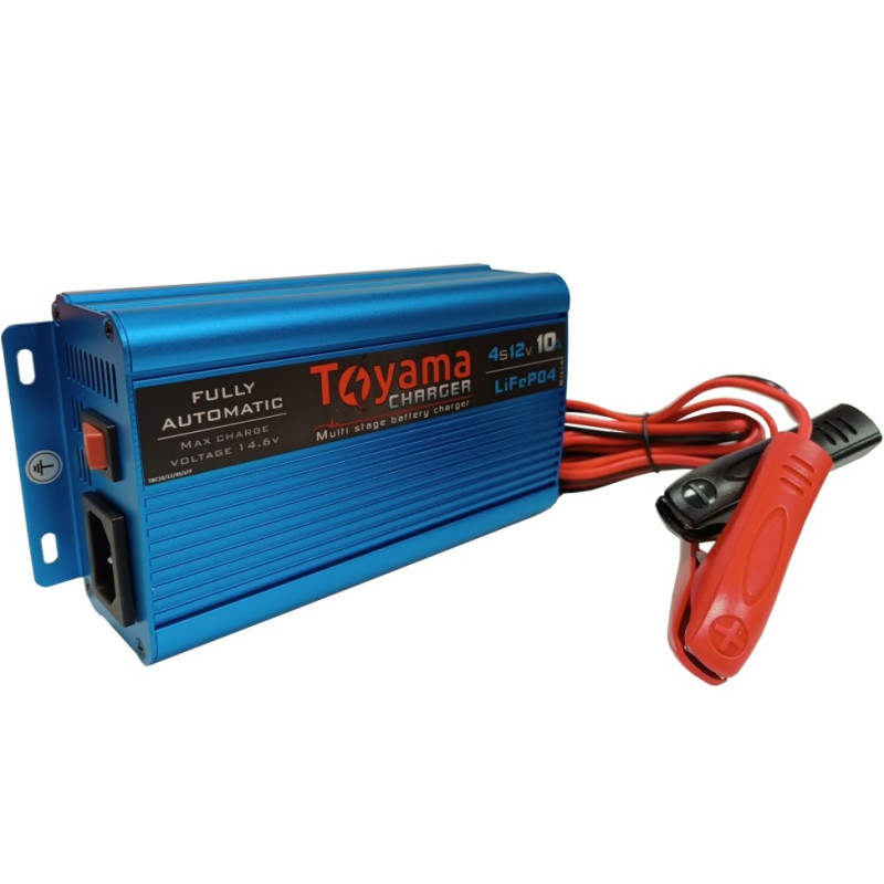 Ładowarka Toyama do akumulatorów litowych LiFePO4 10A 12V 4S 14,6V Ładowarka Toyama do akumulatorów litowych LiFePO4 10A 12V 4S 14,6V