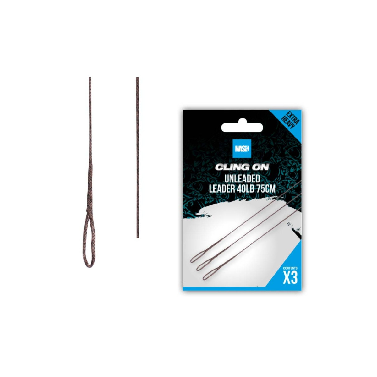 Przypon bezołowiowy Nash Cling On Unleaded Leader 75cm - 40lb Przypon bezołowiowy Nash Cling On Unleaded Leader 75cm - 40lb