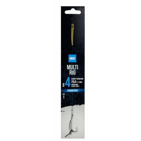 Przypon Bezzadziorowy Nash Multi Rig hak4 / 25lb