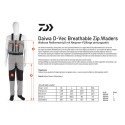 Wodery Daiwa D-Vec Breathable Zipped roz.XL Wodery Daiwa D-Vec Breathable Zipped roz.XL