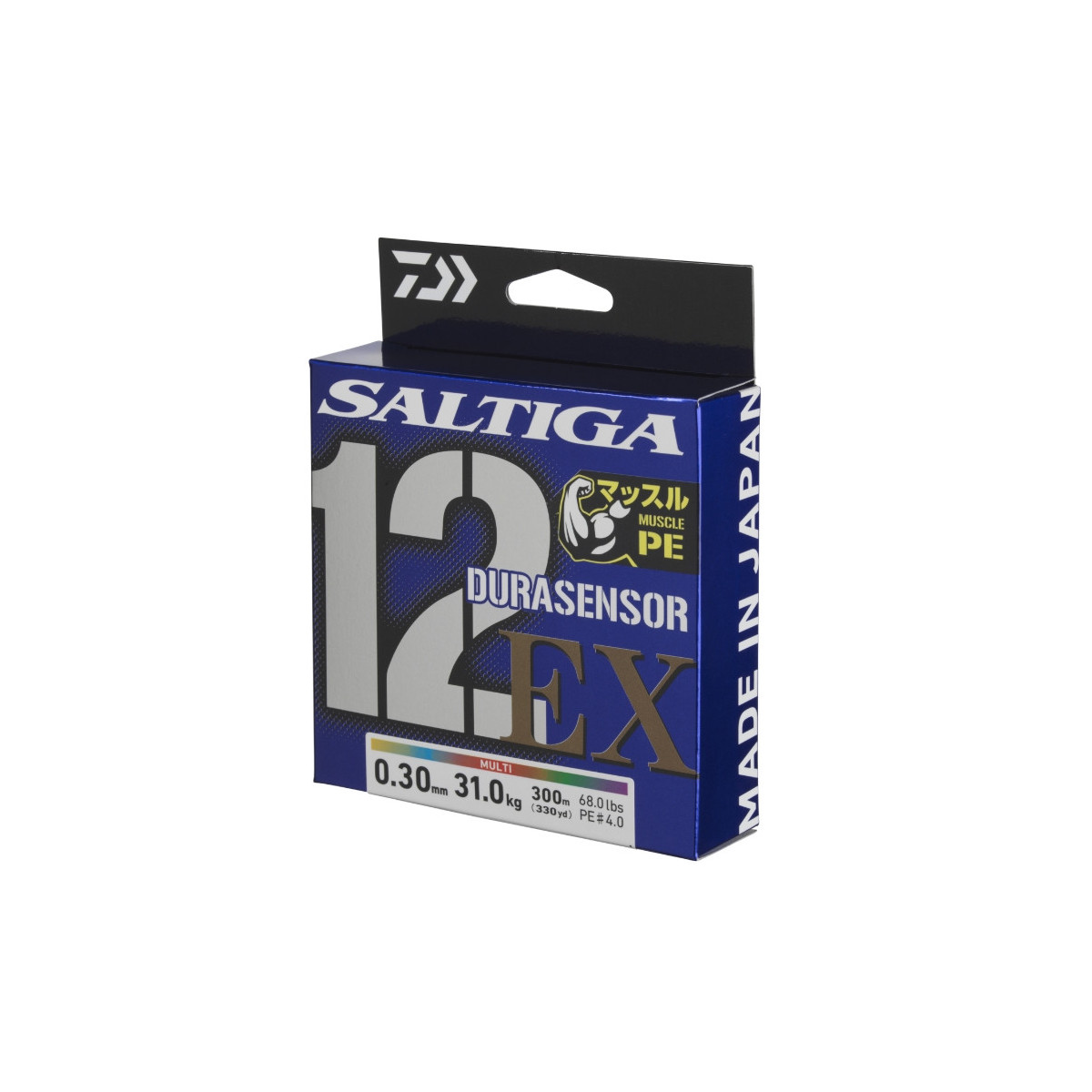 Plecionka Daiwa Saltiga DURASENSOR 12 BRAID EX+Si3 300m / 0,16mm / multicolor