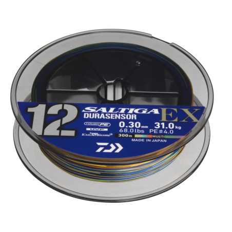 Plecionka Daiwa Saltiga DURASENSOR 12 BRAID EX+Si3 300m / 0,14mm / multicolor Plecionka Daiwa Saltiga DURASENSOR 12 BRAID EX+Si3 300m / 0,14mm / multicolor