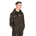 Bluza z kapturem Fox LW Khaki/Camo Split Zip Hoody roz.L