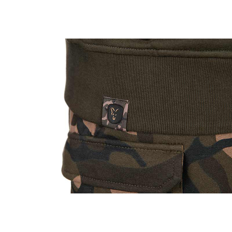 Bluza z kapturem Fox LW Khaki/Camo Split Zip Hoody roz.L