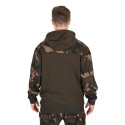 Bluza z kapturem Fox LW Khaki/Camo Split Zip Hoody roz.L