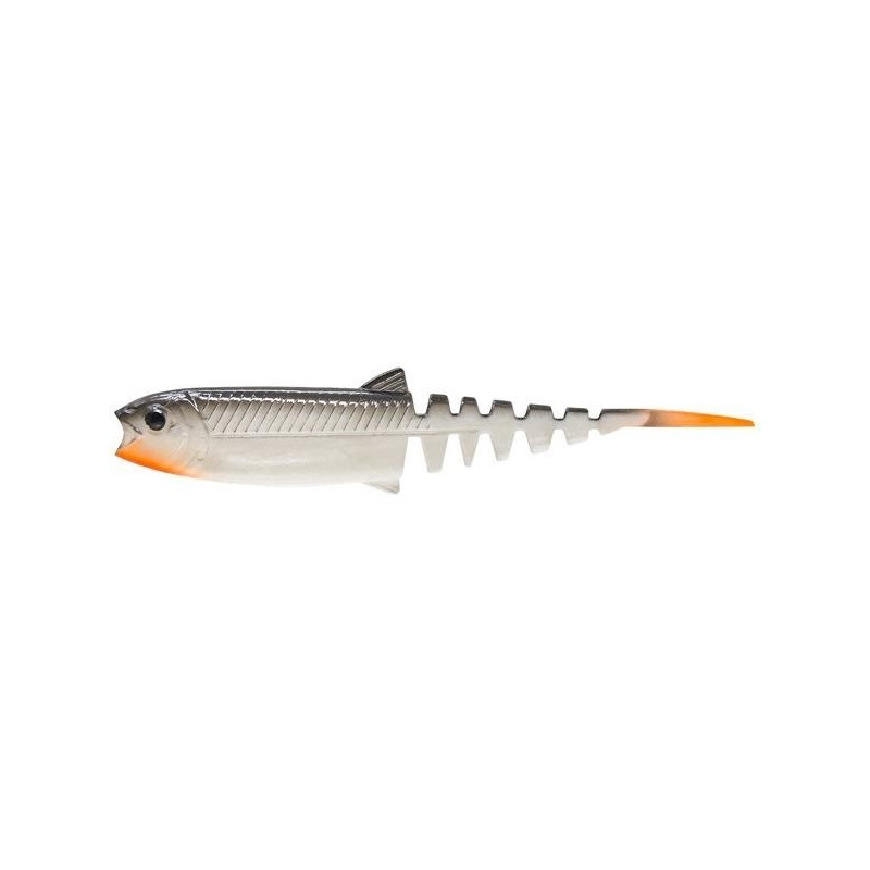 Przynęta gumowa Savagear Cannibal Minnow V-tail 10cm - white black Przynęta gumowa Savagear Cannibal Minnow V-tail 10cm - white black