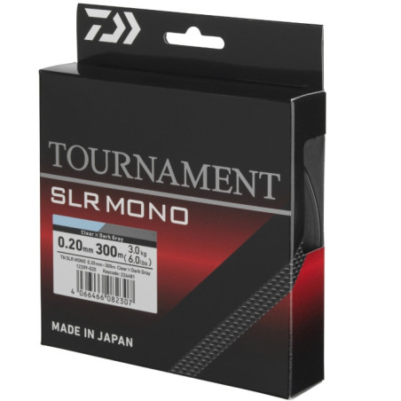Żyłka Daiwa Tournament SLR 300, 0,23mm - grey transparent