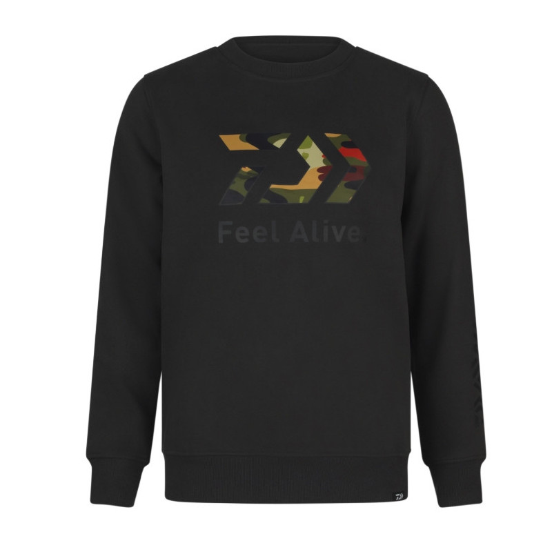 Bluza Daiwa D-VEC Crew Neck Camo roz.XL - charcoal Bluza Daiwa D-VEC Crew Neck Camo roz.XL - charcoal